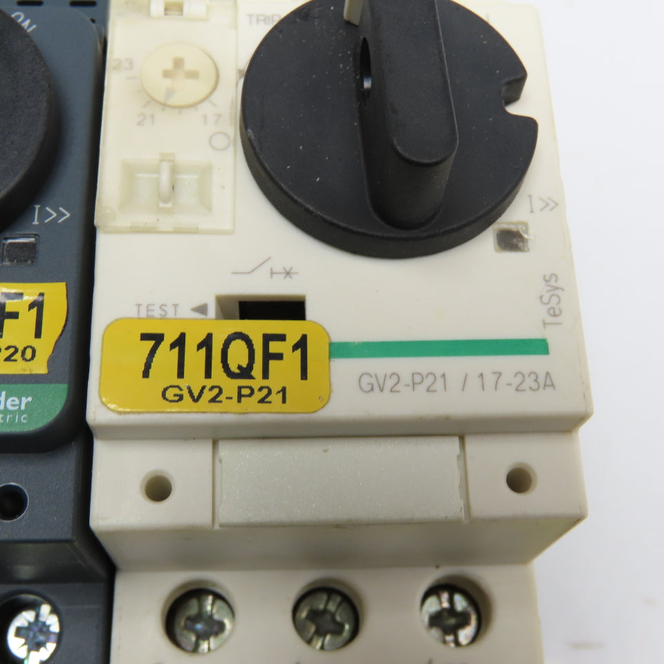 Schneider GV2-P21 GV2P20 Reversing Motor Starter Assembly 600V 20Hp