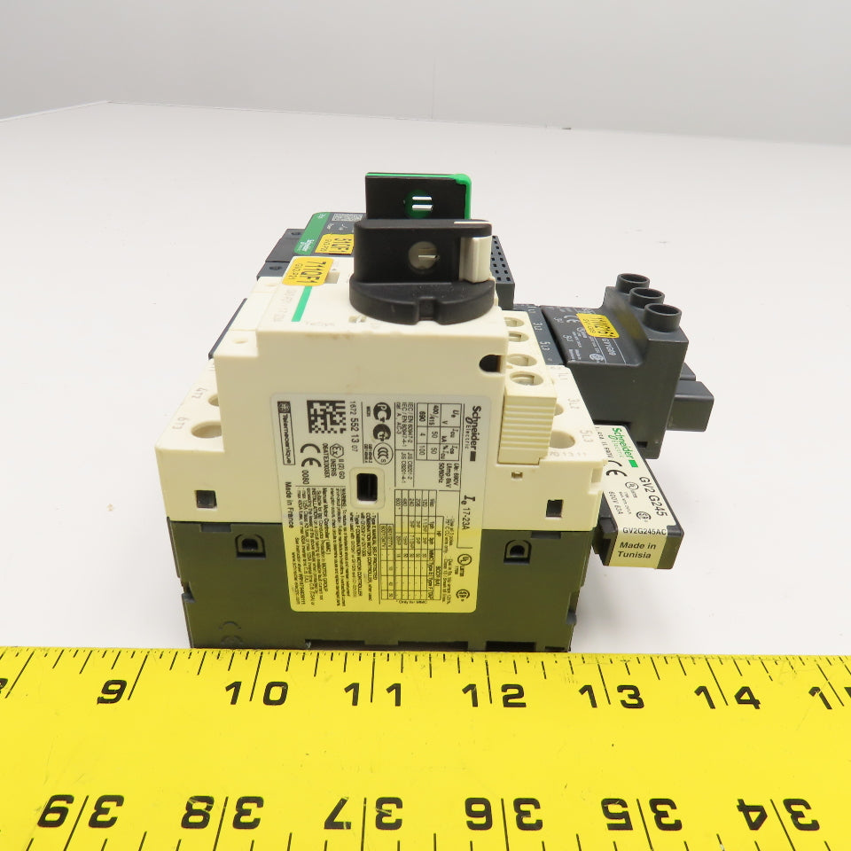 Schneider GV2-P21 GV2P20 Reversing Motor Starter Assembly 600V 20Hp