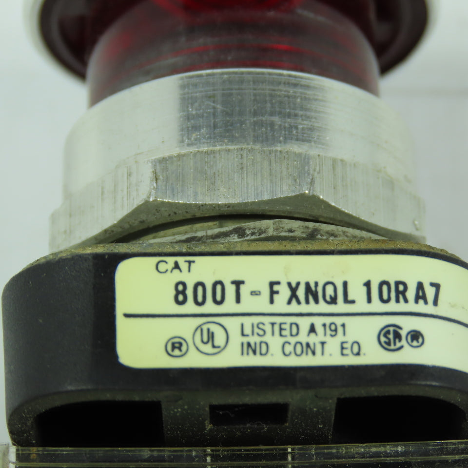 Allen-Bradley 800T-FXNQL10RA7 Illuminated Red Emergency Stop Pushbutton
