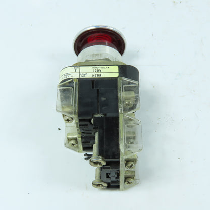 Allen-Bradley 800T-FXNQL10RA7 Illuminated Red Emergency Stop Pushbutton