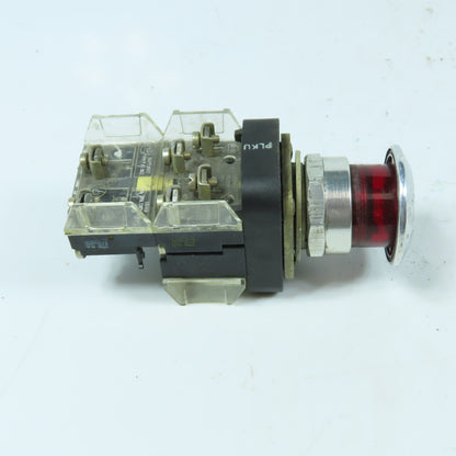 Allen-Bradley 800T-FXNQL10RA7 Illuminated Red Emergency Stop Pushbutton