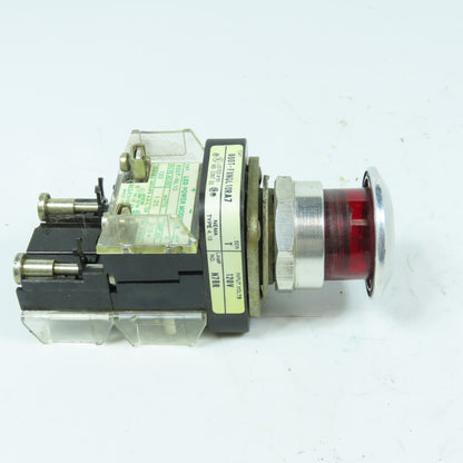 Allen-Bradley 800T-FXNQL10RA7 Illuminated Red Emergency Stop Pushbutton