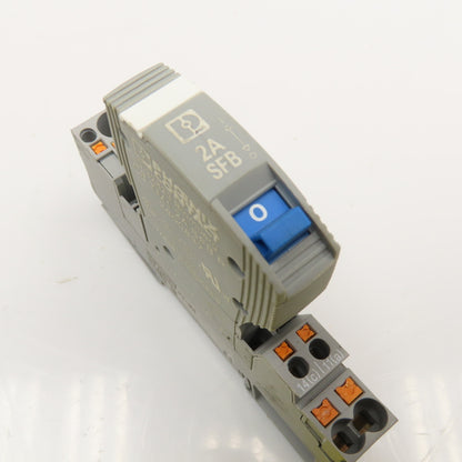 Phoenix Contact CB TM1 2A SFB 2A Thermal Magnetic Circuit Breaker W/ Socket