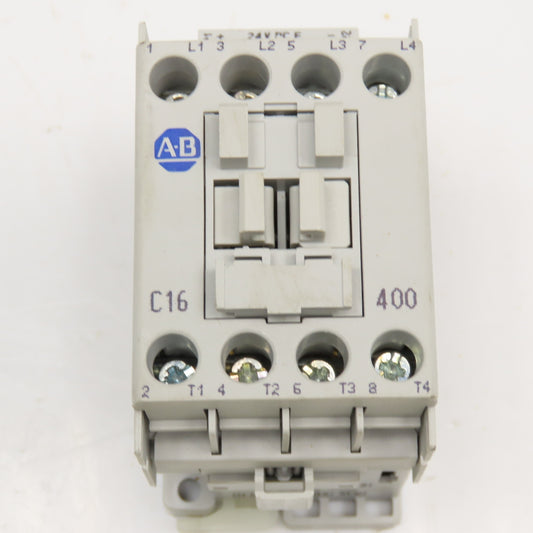 Allen Bradley 100-C16E*400 600VAC 30A Contactor 24VDC Coil