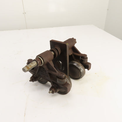 Jervis B Webb Overhead Trolley Assembly 1/2 Ton 3-1/2" to 5-1/2"