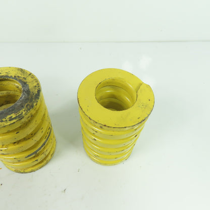 1-15/16" OD x 1" ID Flat Wire Compression Yellow Die Spring 3" OAL Lot of 4