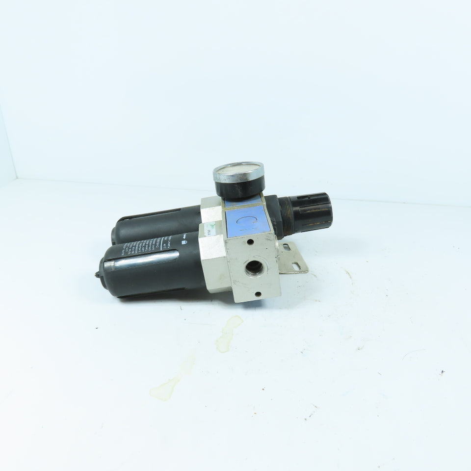 UFR/L-03 Compressed Air Filter Regulator Lubricator (FRL) Unit 1.0MPa 3/8"