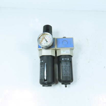 UFR/L-03 Compressed Air Filter Regulator Lubricator (FRL) Unit 1.0MPa 3/8"