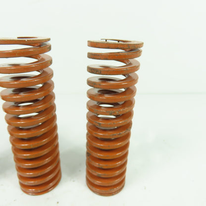 1-1/4" OD x 0.65" ID Flat Wire Compression Orange Die Spring 3-1/2" OAL Lot Of 4