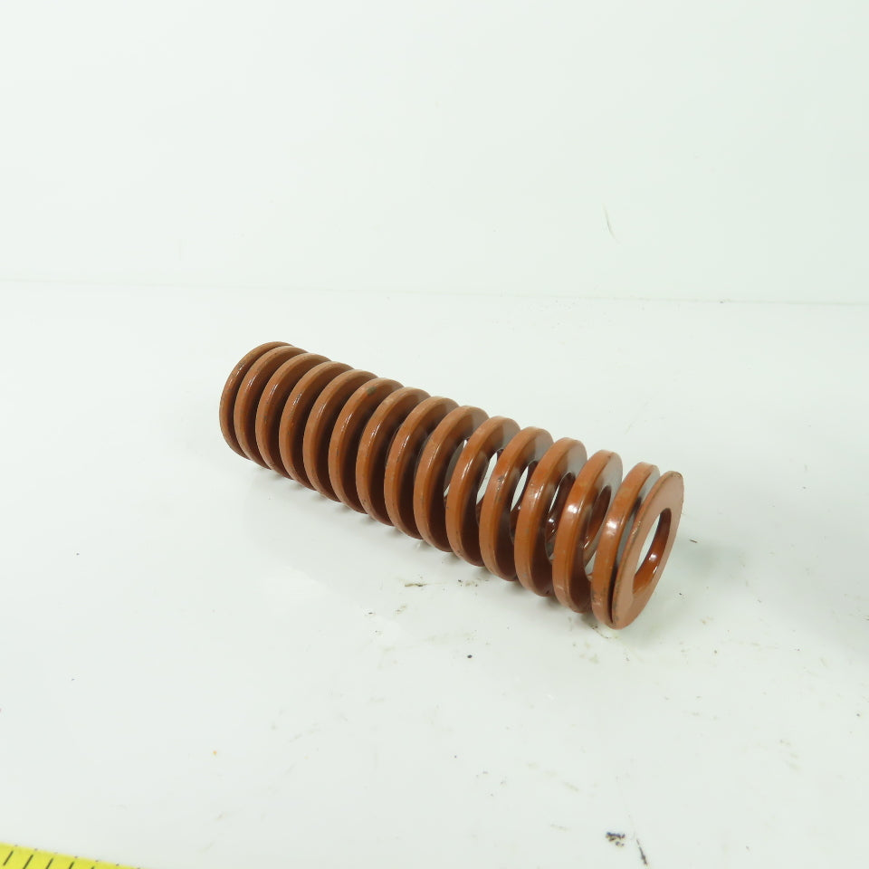 1-1/4" OD x 0.65" ID Flat Wire Compression Orange Die Spring 3-1/2" OAL Lot Of 4