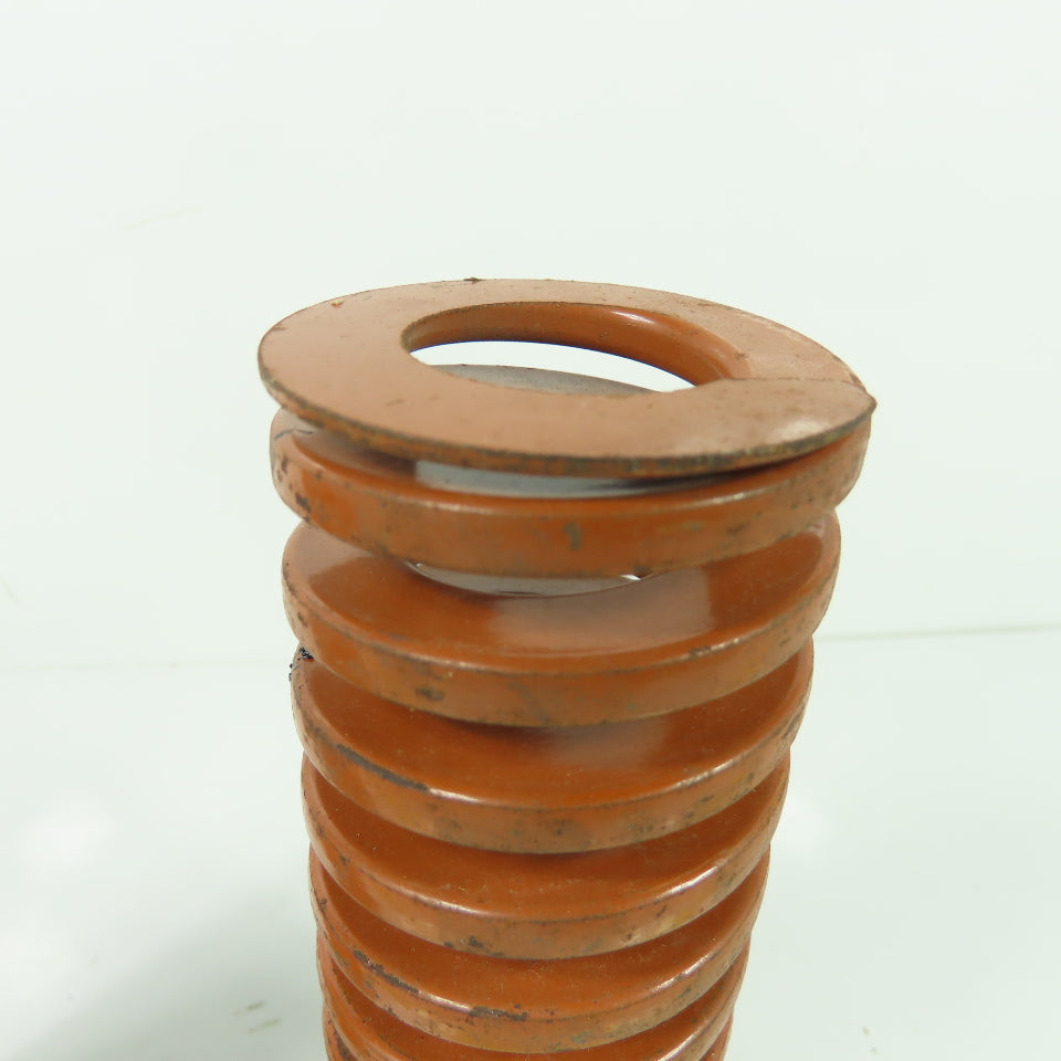 1-15/16" OD x 1" ID Flat Wire Compression Orange Die Spring 6" OAL Lot Of 2