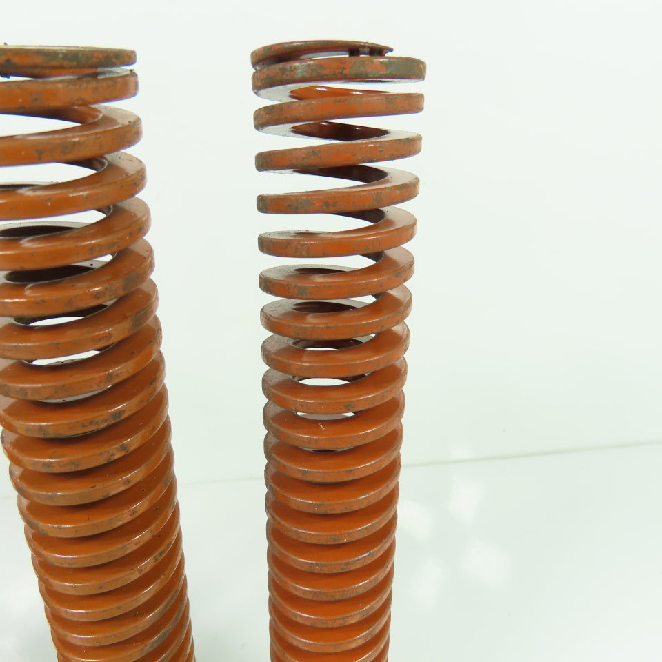 1-1/4" OD x 5/8" ID Flat Wire Compression Orange Die Spring 8" OAL Lot Of 4