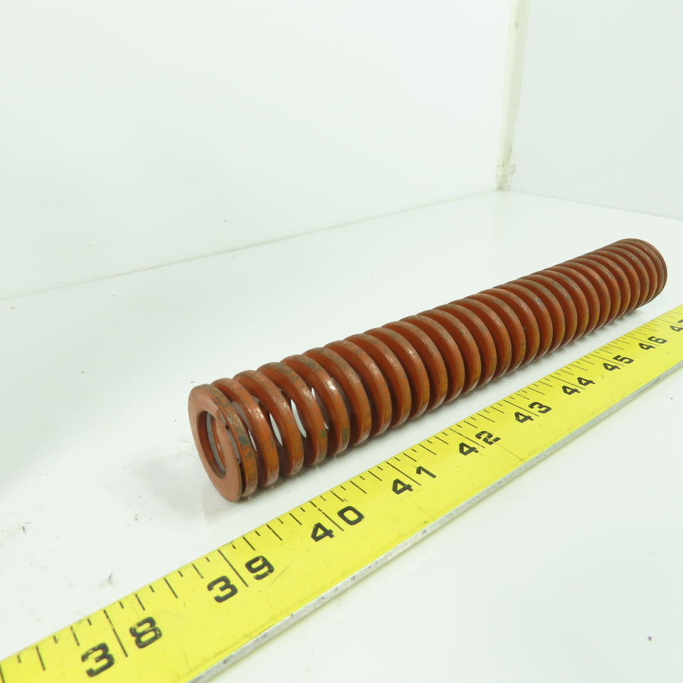 1-1/4" OD x 5/8" ID Flat Wire Compression Orange Die Spring 8" OAL Lot Of 4