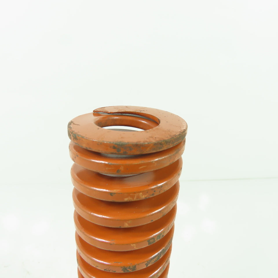 1-15/16" OD x 1" ID Flat Wire Compression Orange Die Spring 8" OAL