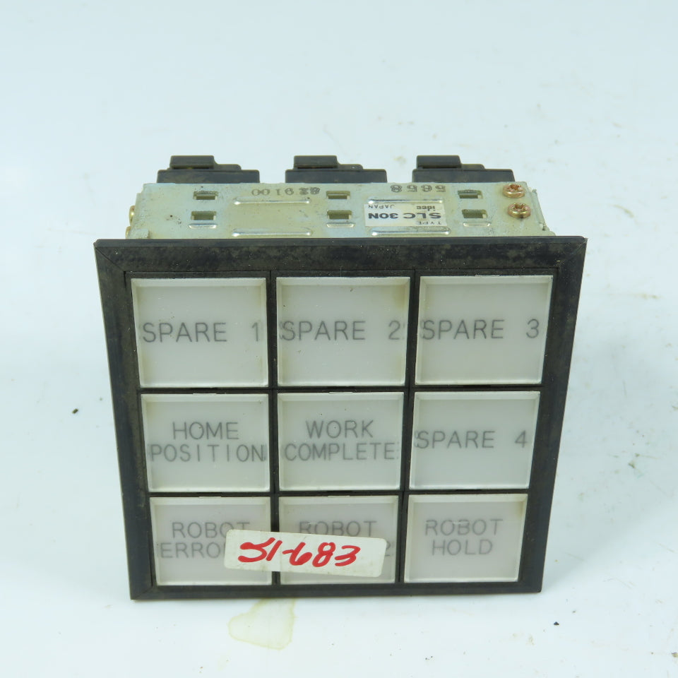 IDEC SLC 30N Robot Control Panel/Switch Assembly SLDN-3DH
