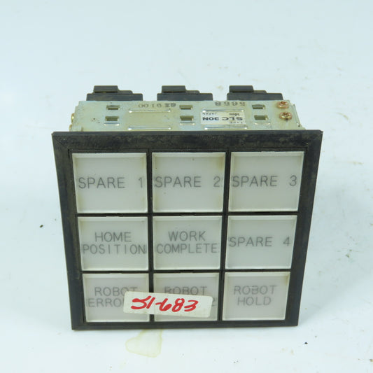 IDEC SLC 30N Robot Control Panel/Switch Assembly SLDN-3DH