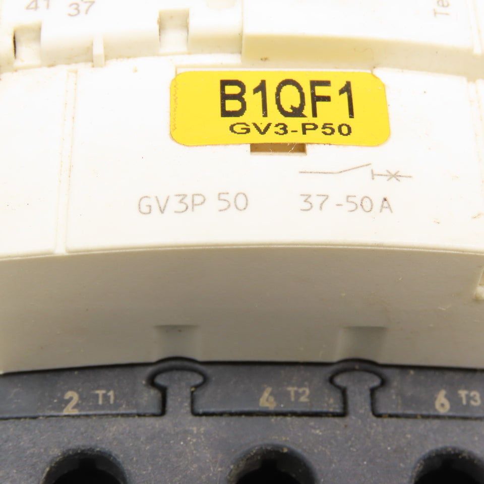Schneider GV3P 50 Manual Motor Starter 37-50A Overload Trip 600V 40Hp