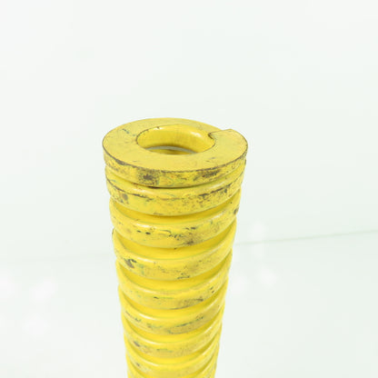 1-1/2" OD x 3/4" ID Flat Wire Compression Yellow Die Spring 10" OAL