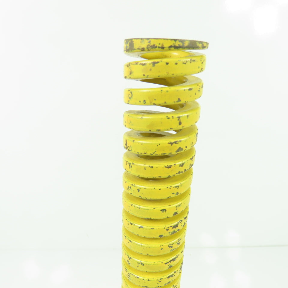 1-1/4" OD x 5/8" ID Flat Wire Compression Yellow Die Spring 12" OAL
