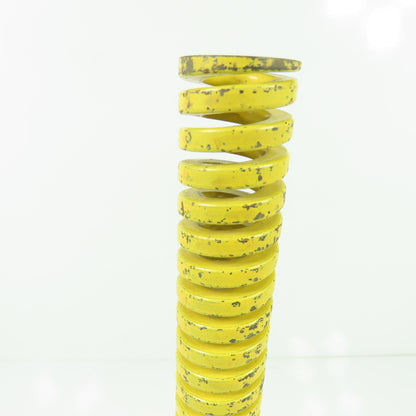 1-1/4" OD x 5/8" ID Flat Wire Compression Yellow Die Spring 12" OAL