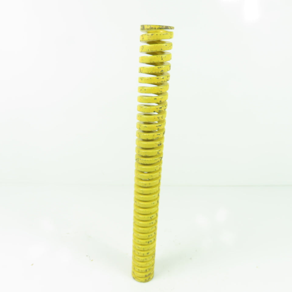 1-1/4" OD x 5/8" ID Flat Wire Compression Yellow Die Spring 12" OAL