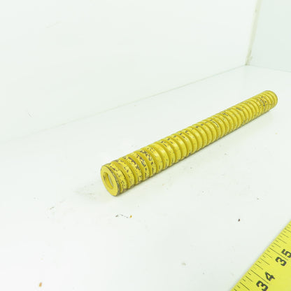 1-1/4" OD x 5/8" ID Flat Wire Compression Yellow Die Spring 12" OAL