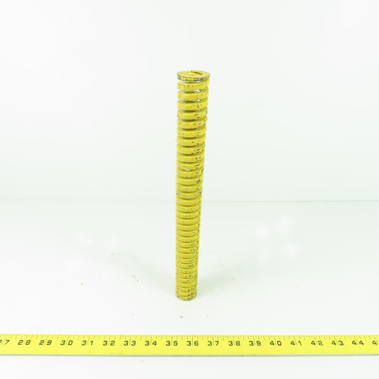 1-1/4" OD x 5/8" ID Flat Wire Compression Yellow Die Spring 12" OAL