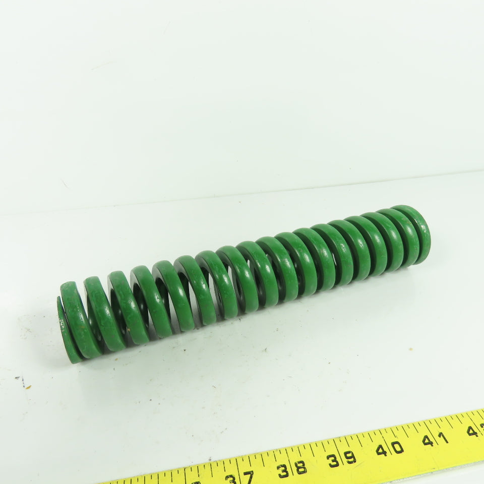 2" OD x 1" ID Flat Wire Compression Green Die Spring 10" OAL