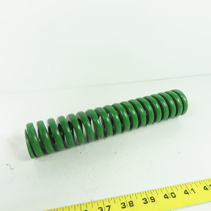 2" OD x 1" ID Flat Wire Compression Green Die Spring 10" OAL