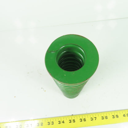 2" OD x 1" ID Flat Wire Compression Green Die Spring 8" OAL