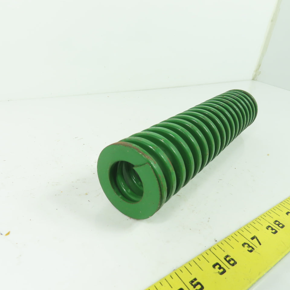 2" OD x 1" ID Flat Wire Compression Green Die Spring 8" OAL