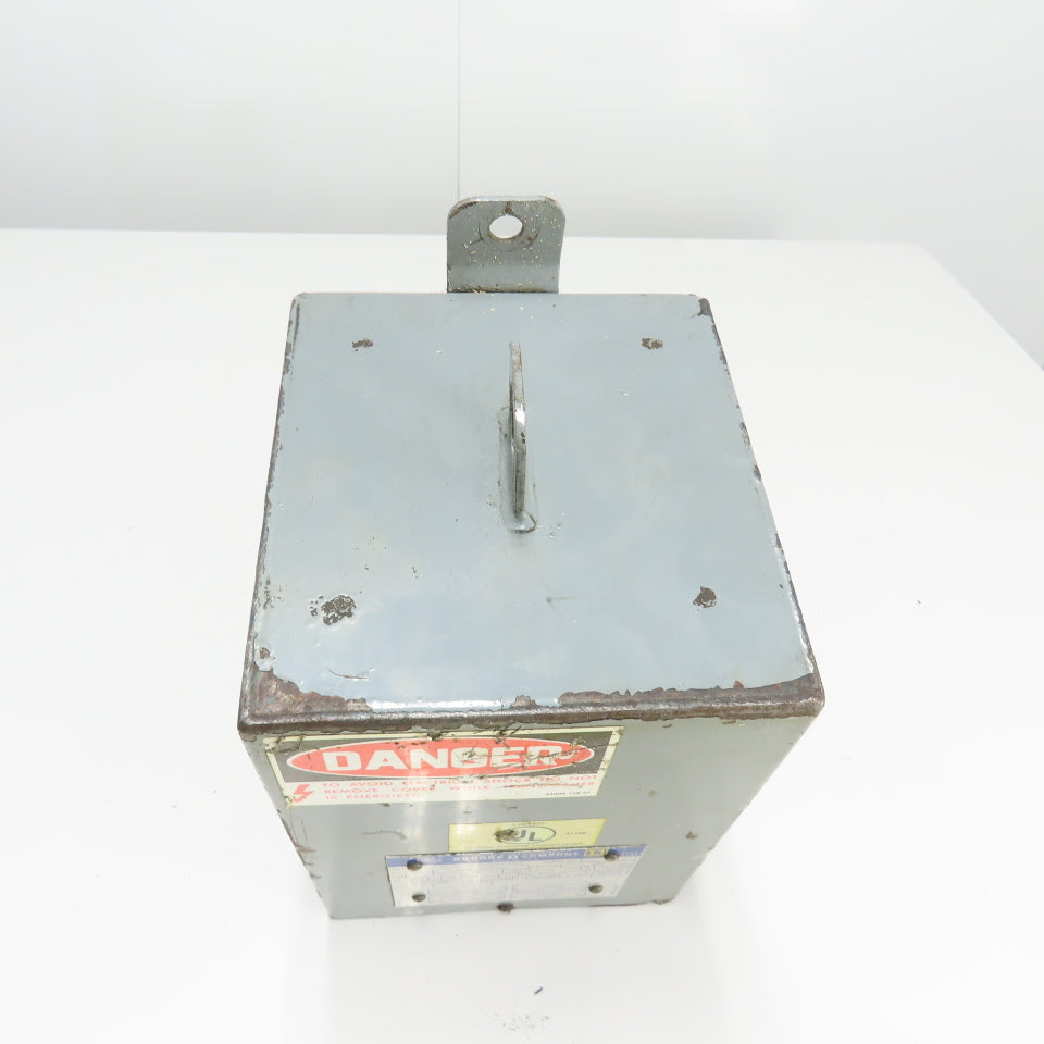 Square D 11551-12645-001 3KVA Transformer 240/480V Pri 120/240V Sec 1Ph Tested
