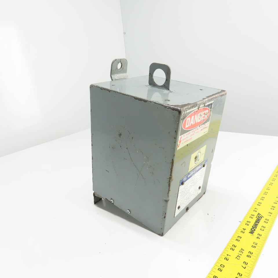 Square D 11551-12645-001 3KVA Transformer 240/480V Pri 120/240V Sec 1Ph Tested