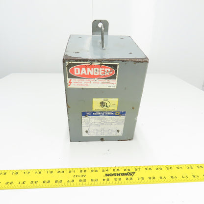 Square D 11551-12645-001 3KVA Transformer 240/480V Pri 120/240V Sec 1Ph Tested