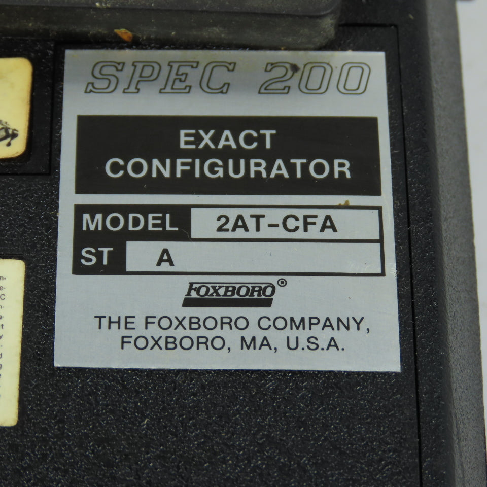 Foxboro 2AT-CFA SPEC 200 Exact Configurator