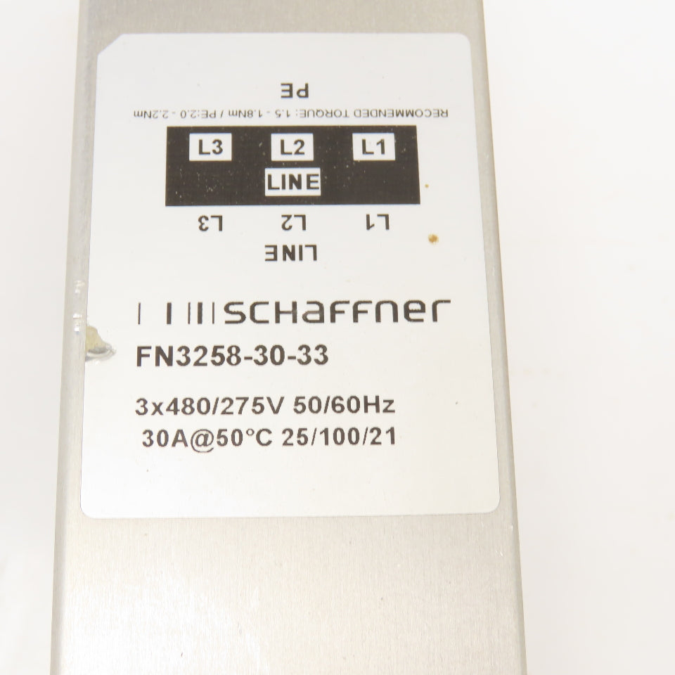 Schaffner FN3258-30-33 3x480V Power Line Filter