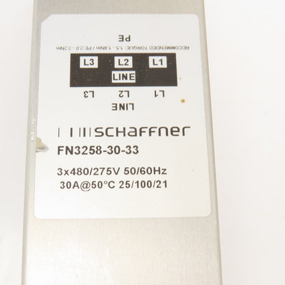 Schaffner FN3258-30-33 3x480V Power Line Filter