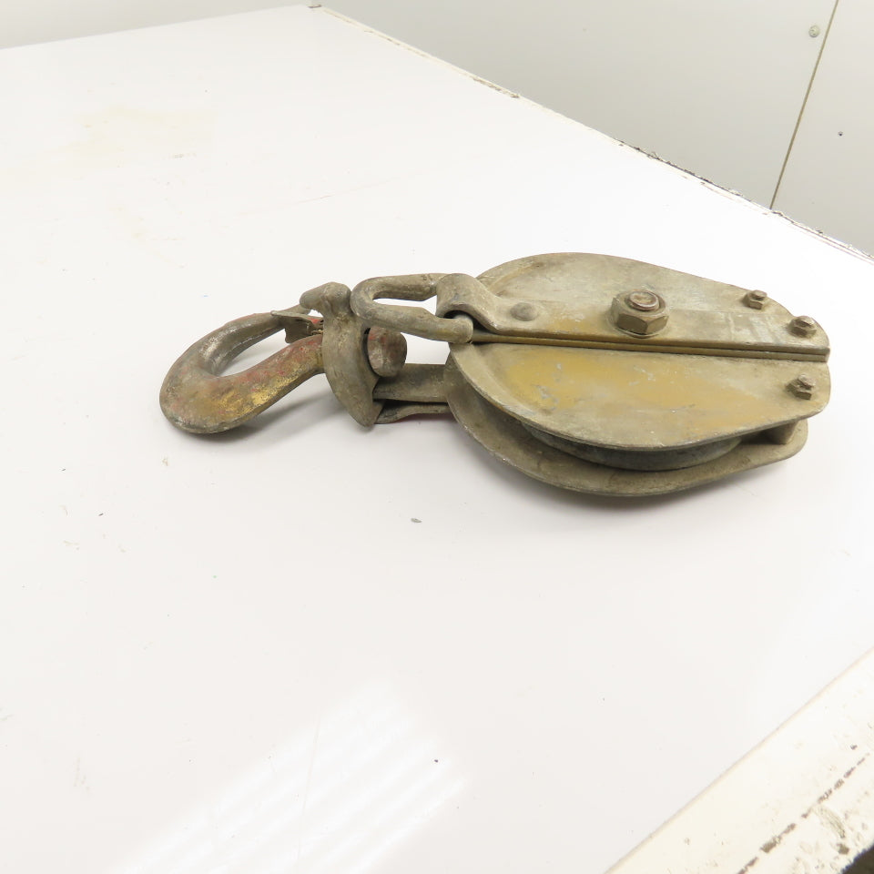 McGraw-Edison Brewer-Titchener 1/2" Wire Rope Snatch Block Pulley 2-Ton
