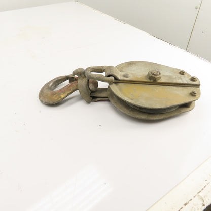 McGraw-Edison Brewer-Titchener 1/2" Wire Rope Snatch Block Pulley 2-Ton
