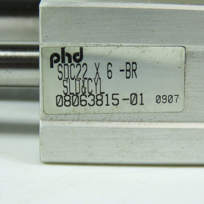 PHD SDC22 X 6-BR-H4 Pneumatic Slide Cylinder 6" Stroke Dual Rod