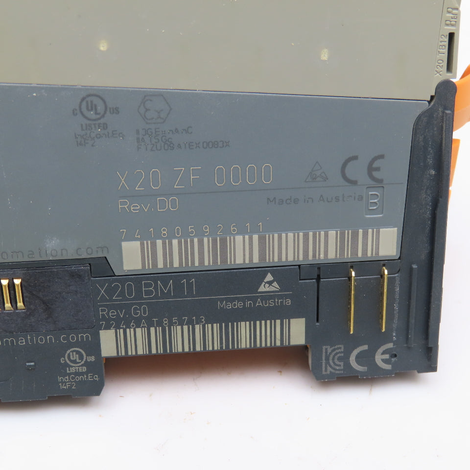 B&R X20ZF0000 Blank Placeholder Module Lot Of 4