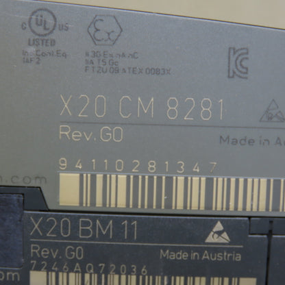 B&R X20CM8281 Universal Mixed Module Digital Analog AI AO