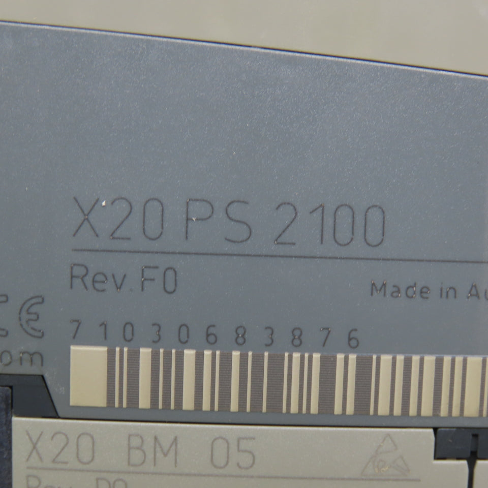 B&R X20 PS2100 24VDC Supply Module For Internal I/O Supply