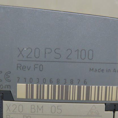 B&R X20 PS2100 24VDC Supply Module For Internal I/O Supply