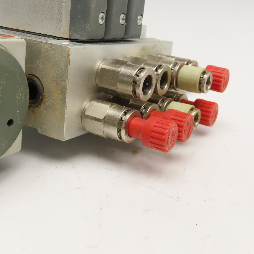 Camozzi EN530-16-PN3 2 Position Solenoid Valve Bank Manifold Assembly 24VDC