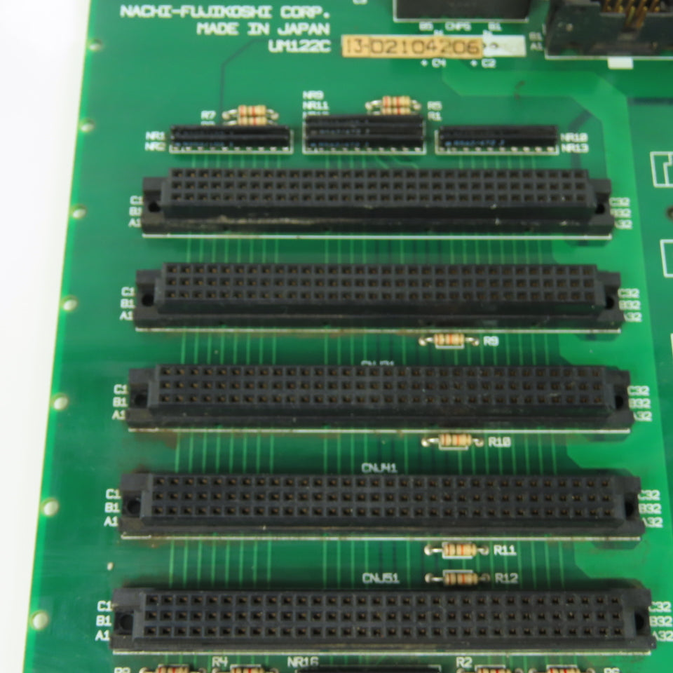 NACHI Fujikoshi UM122C 5-Slot PLC Rack Underboard Circuit Board