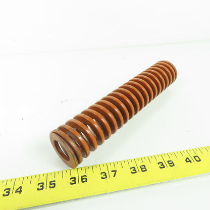 1-1/2" OD x 13/16" ID Flat Wire Compression Orange Die Spring 7" OAL