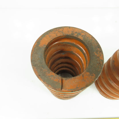 2-1/2" OD x 1-1/2" ID Flat Wire Compression Orange Die Spring 4-1/2" OAL Lot/2