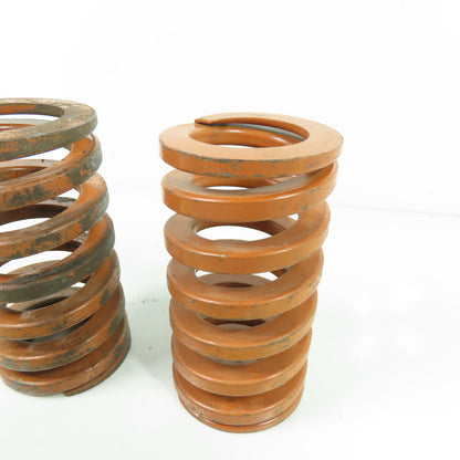 2-1/2" OD x 1-1/2" ID Flat Wire Compression Orange Die Spring 4-1/2" OAL Lot/2