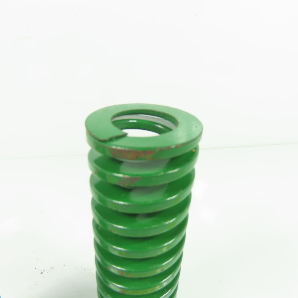 1-1/2" OD x 13/16" ID Flat Wire Compression Green Die Spring 5" OAL Lot/2